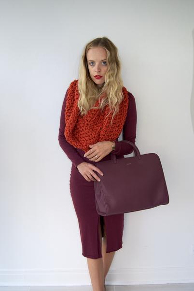 The Hyperion Chunk Infinity Scarf- Pumpkin