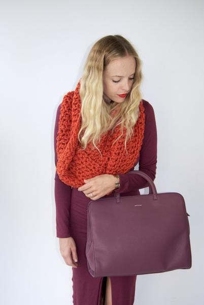 The Hyperion Chunk Infinity Scarf- Pumpkin