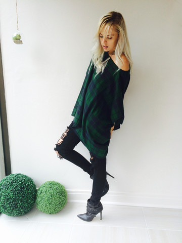 Mini Plaid Kaftan