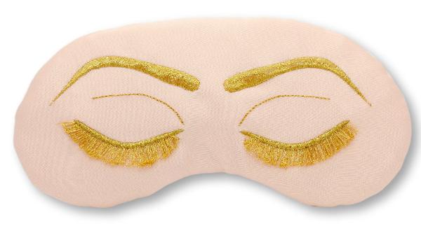 A Royal Blush Sleep Mask Breakfast at Tiffanys Audrey Hepburn- Metallic Eyelashes Rose Gold