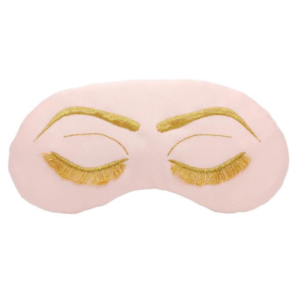 A Royal Blush Sleep Mask Breakfast at Tiffanys Audrey Hepburn- Metallic Eyelashes Rose Gold