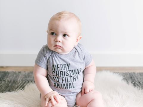 Home Alone, "Merry Christmas Ya Filthy Animal" Baby Onesie