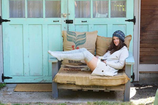 Salt N Pepper Marled Cable Knit Thigh High High Socks