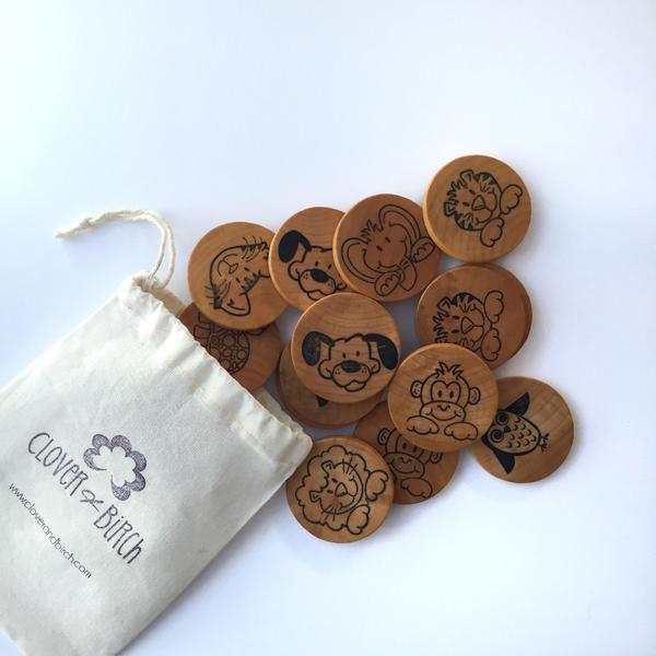 Wood Toy set - Montessori Travel Toy Set